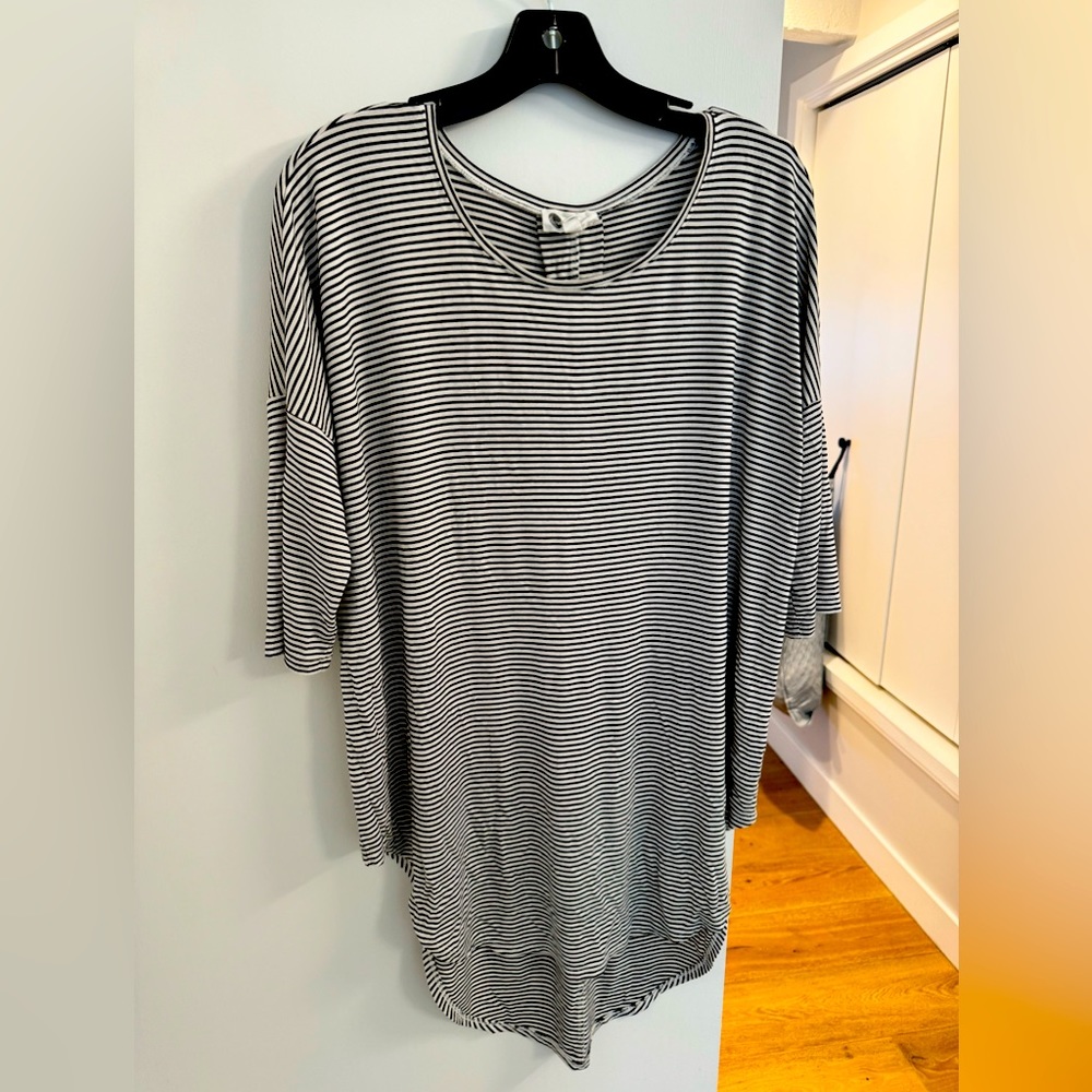 Black and white tunic from Anthropologie